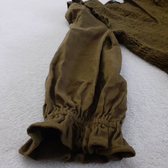 Madewell Women's Olive Green Flannel Lucie Mini Dress XS - Picture 13 of 16